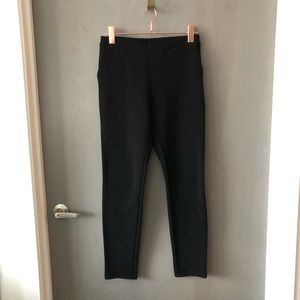 Elastic Waist Textured Pants